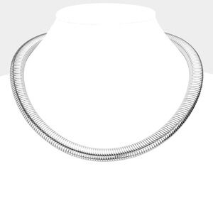 Silver Omega Necklace
